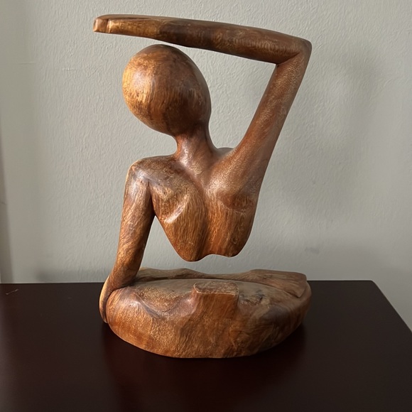 Wood Yoga Graceful Arc Sculpture - Picture 2 of 5